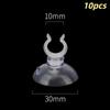 10Pcs Fish Tank Suction Cup Holders Secure Grip Fit Air Tubing Pumps Heater Hoses for Freshwater Aquarium Setup