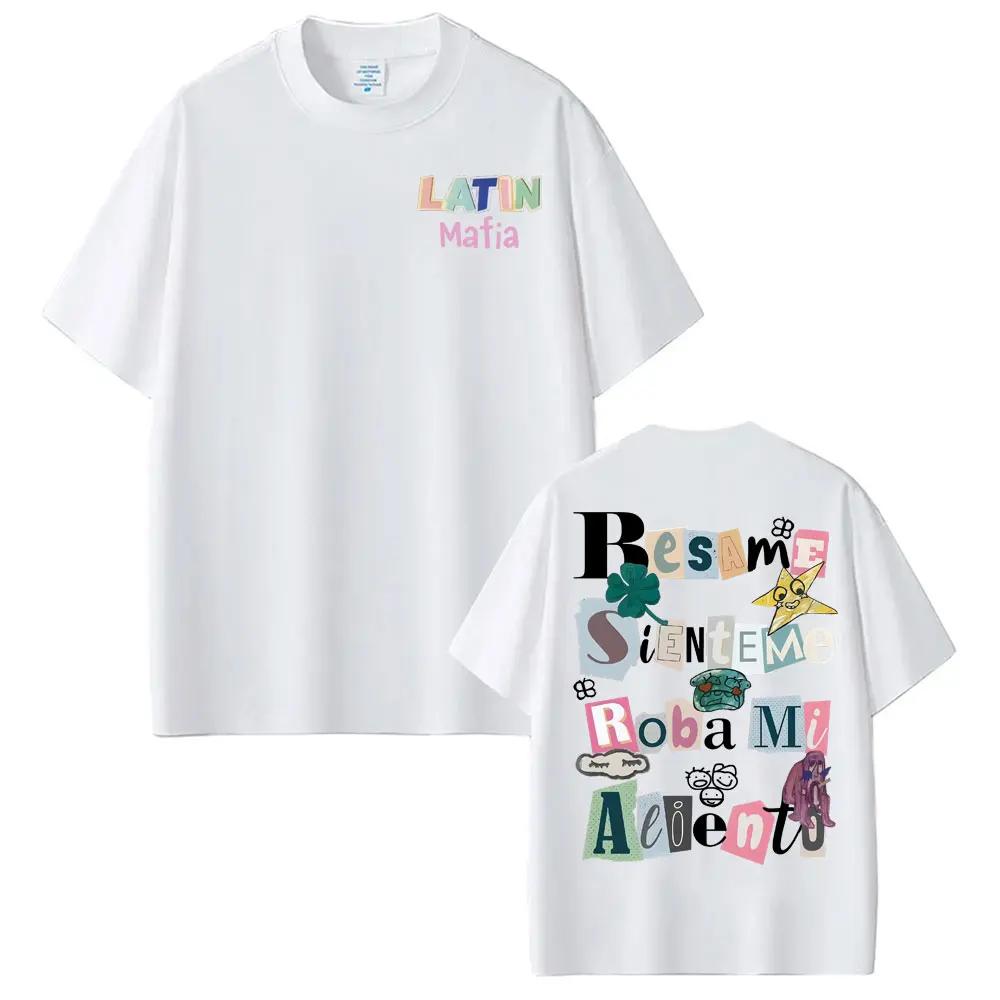 Rock Band Latin Mafia Album Printed T Shirts Men Women 100 Cotton High Quality Tshirts Fashion Punk Hip Hop Tshirt Streetwear
