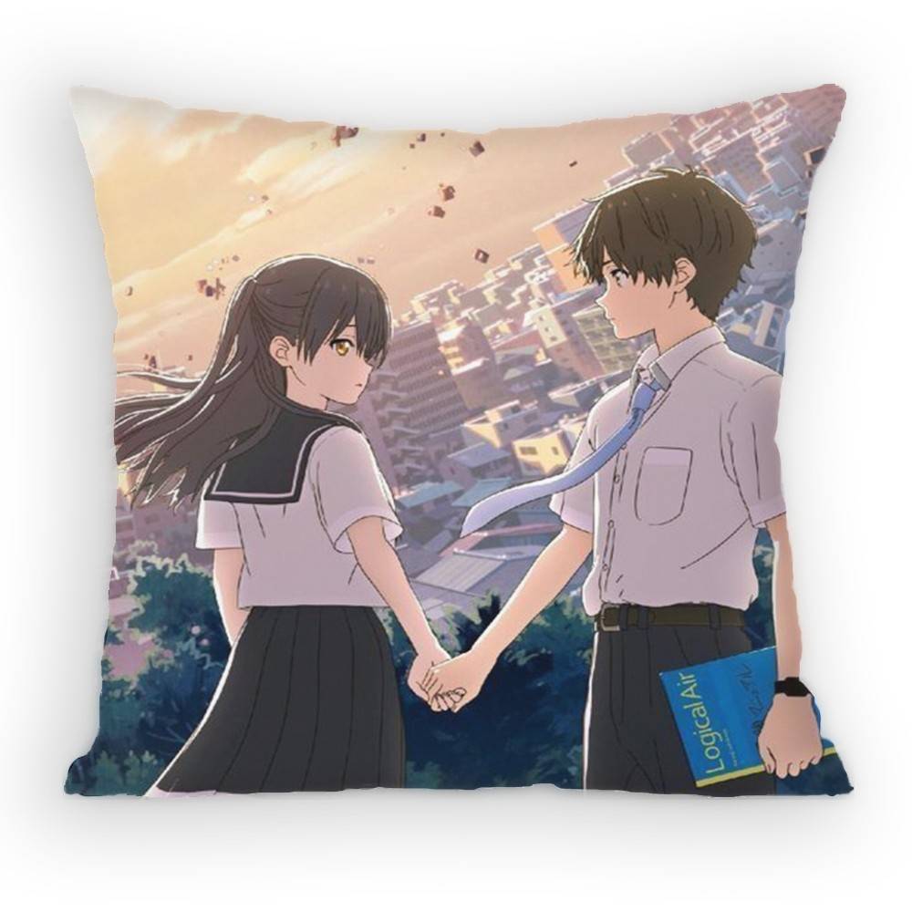 Hello World Naomi x Ruri Pillow Case Sofa Living Room for Bedroom car Headboard Backrest Cushion Square Cushion Nap Time