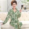 Damenpyjama aus Baumwollimitat Herbst langärmelige Hose kann draußen getragen werden floral luxuriös neu chinesisch Loungewear-Set