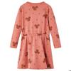 Girl's Dress - vidaXL - Sleeveless Model - Pink Color - Size 116 - Ice Cream and Cherry Print