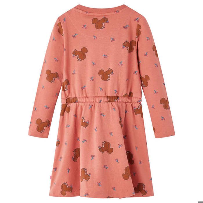 Girl's Dress - vidaXL - Sleeveless Model - Pink Color - Size 116 - Ice Cream and Cherry Print