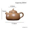 Chinese Yixing Purple Clay Teapot Tradition Household Beauty Tea Pot Handmade eggplant shape Kettle Zisha Teaware Tea Set 200ml