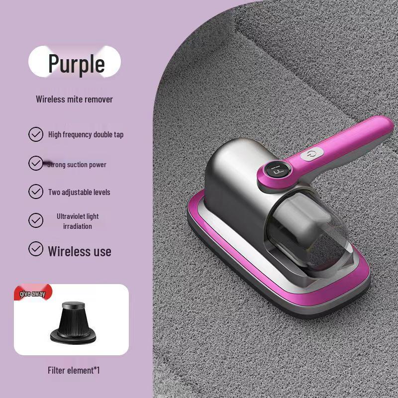"Handheld Wireless UV Sterilizer & Vacuum for Bed/Dust Removal"