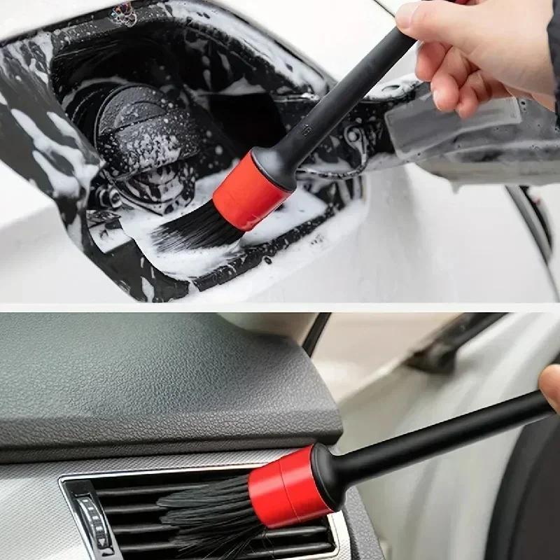 Motorcycle detail brush, car specific car wash brush, cleaning brush, car interior, air outlet, complete set of cleaning tools