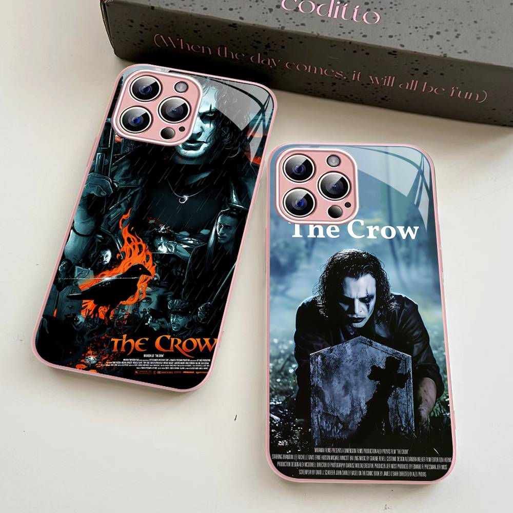 T-The C-Crow Classic Movie Tempered Glass For Iphone 14 13 12 11 Pro Mini XS MAX 14Plus X XS XR Cover