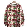 Ladies' Fashionable Casual Long Sleeved Christmas Cute Printed Round Neck Knitted Yarn