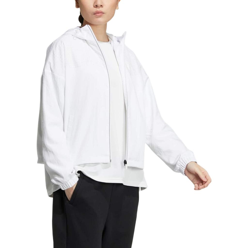 adidas Jackets Women's White Hooded Moderate Other HM7100