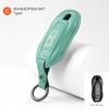 Goatskin Key Fob Cover With Keychain Fits Porsche Macan 4 Ev Electric Model   Taycan  Key Shell Accessories