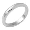 [Shinjuku Gin No Kura] Sterling Silver 925 Simple Plain 3mm Rounded Band Ring Size 13 Mirror Finish Slim Straight Ring for Men and Women