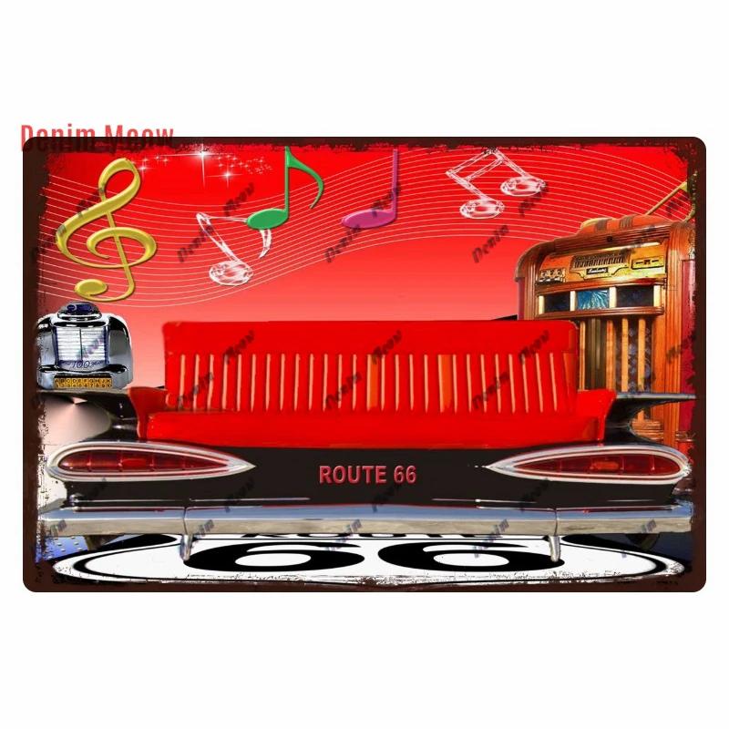 Vintage Metal Sign Plate, Garage Wall Decor, Man Cave, Gas Station Printing, Home Decor, Bar, Pub, Club, Retro, Route 66, WY1