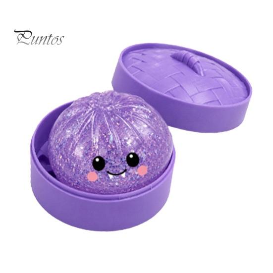 Relaxation Squeeze Ball Halloween Dumpling Toy, Pumpkin Ghost Bat Steamed Bun Sensory Toy Calming Fidget for Stress Relief, Party Favors