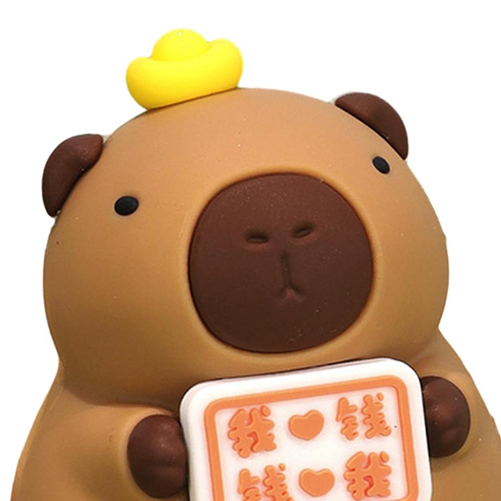 Capybara Statue Cute Crafts Centerpiece Car Dashboard Decoration Animal Figurine Decor for Home Bedroom Auto Office Festival