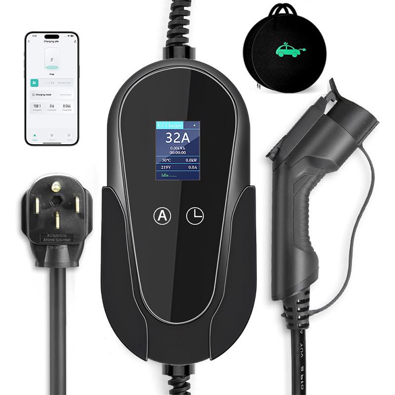 European Standard 3.5kW-7kW Portable EV Charger with AC On-board Charging Gun