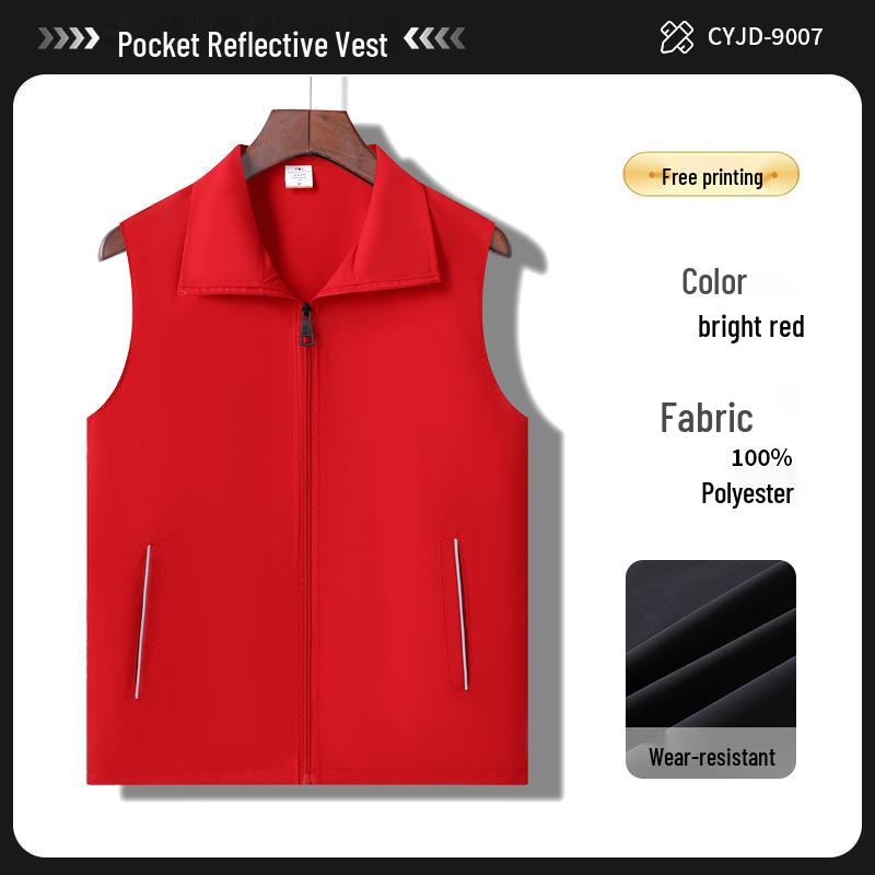 Customized Volunteer & Guide Vests with Logo for Supermarkets & Storage Activities