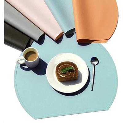 Silicone Placemats Waterproof Oil-Proof Wipeable Place Mats Pad for Kitchen Table Dining Patio Indoor Outdoor Table Mats Pets