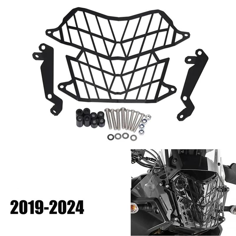 For Tenere 700 T7 T700 XTZ700 XTZ690 2019-2025 Headlight Guard Grille Cover Kit Head Lamp Protection