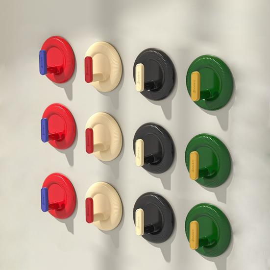 Adhesive Wall Hook No Drill Hook Strong Load-bearing Capacity Hanging Hook for Bathroom Kitchen Renters