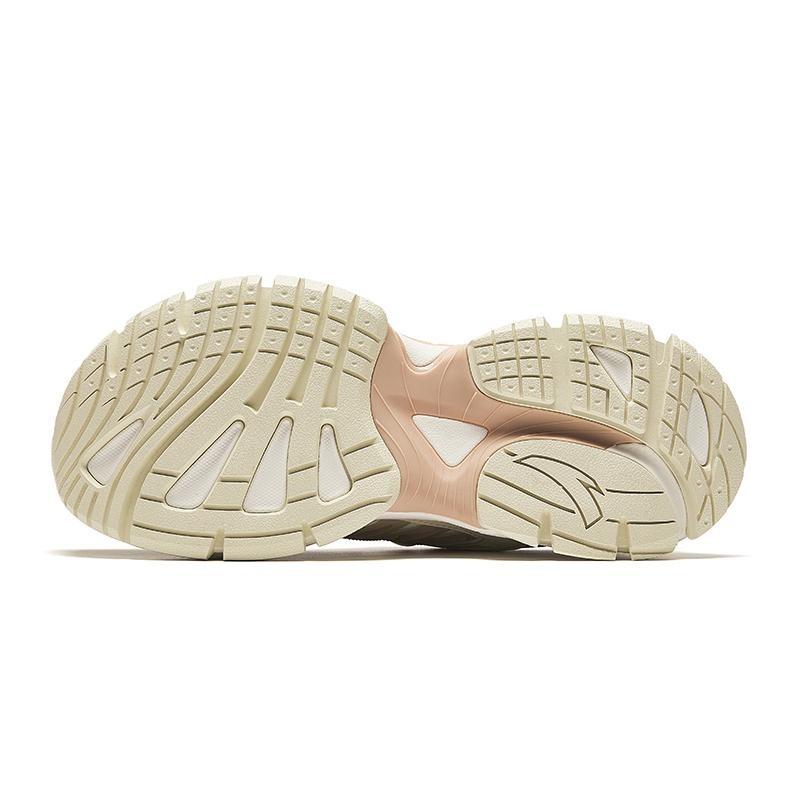 Anta Star Moon 2 Retro Versatile Non-Slip Wear-Resistant Low-Top Dad Shoes Women Sneaker Beige 922438811-3