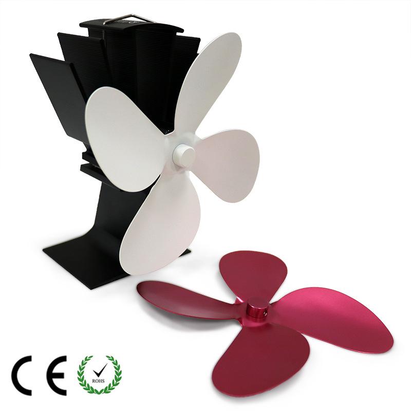 European & American Heat-Powered Wood Fireplace Fan