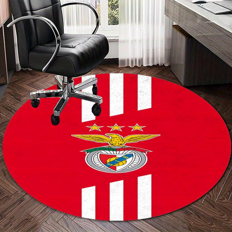 Personalized B-Benfica Round Chair Office Rug - Perfect for Mat, Office Chair & More - Ideal Gift for Birthdays and Holidays