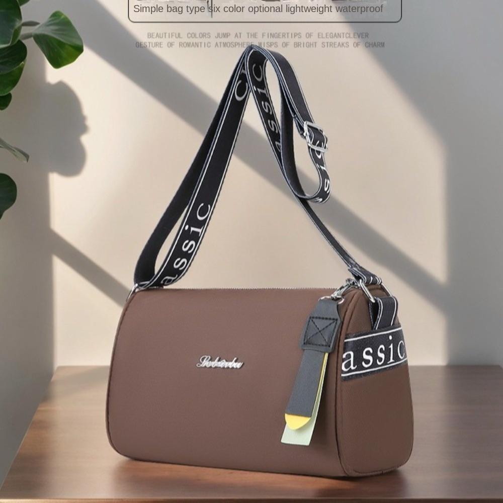 

Solid Color Zipper Dumpling Bag Korean Style Sports Crossbody Bag Nylon Shoulder Bag Outdoor фіолетовий