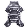 Haustier-Kleidung, Heimkleidung, gestreifte Hunde-Kleidung, Pyjama, hochgeschlossene Haustier-Hunde-Kleidung, vierbeinige Kleidung