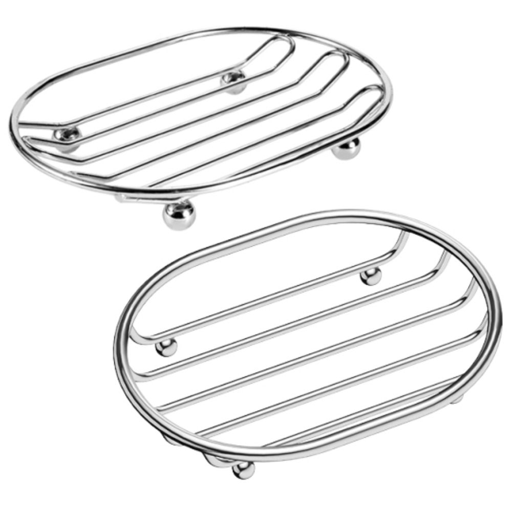 Anti-rust Metal Soap Dish Creative Soap Filter Rack Easy To Clean Soap Drain Plate  Home Decor