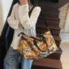 Borsa da viaggio portatile stampata per riporre bagagli, grande capacità, impermeabile, borsa sportiva da palestra per esterni per coppie