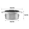 Round Air Vent Silver Exhaust Grill Cap Modern Ventilation Cover  Garage