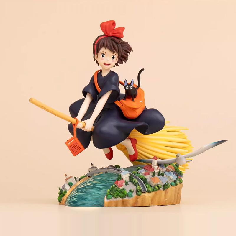 15cm Kiki's Lieferservice GK Besenstiel Kleine Hexe Kiki Anime Figuren Schöne Mädchen Modell Dekorationen Statue Kinderspielzeug