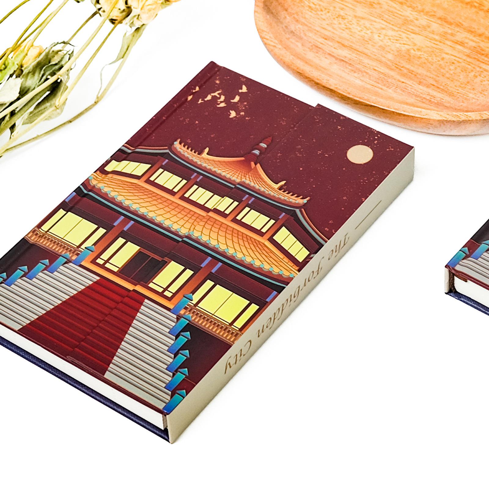 

High-Value Simple Pen Forbidden City Series Portable Magnetic Notebook Notebook