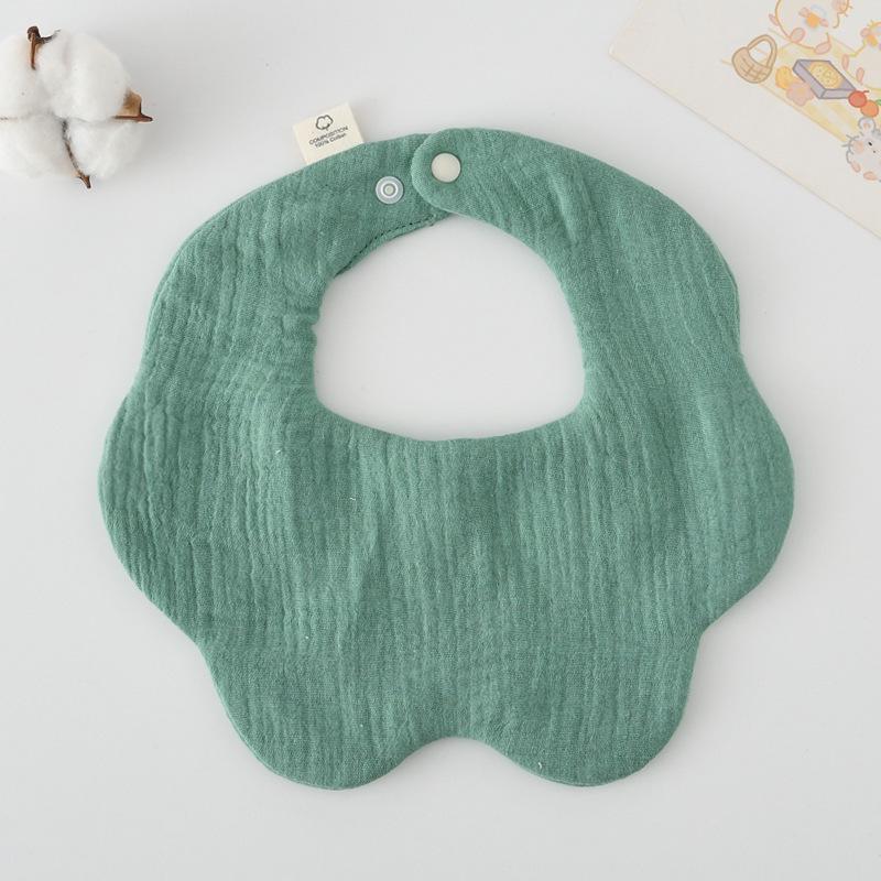 360-Degree Pure Cotton Petal Baby Drool Bib