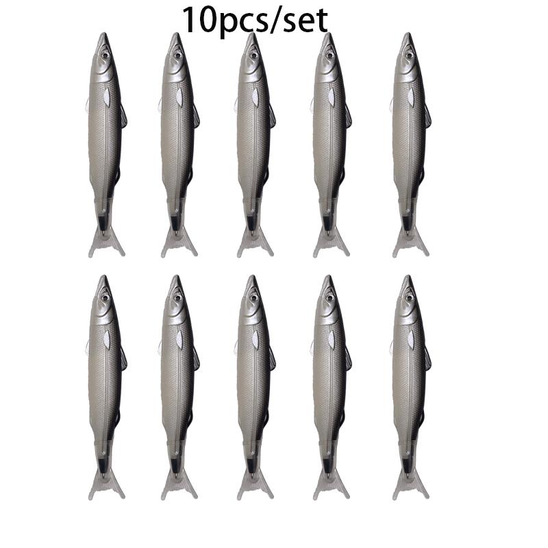 

10pcs/set Cute Marine Series Fish Design Ballpoint Pen Includes Black Pens & Refills for Writing and Correction Supplies