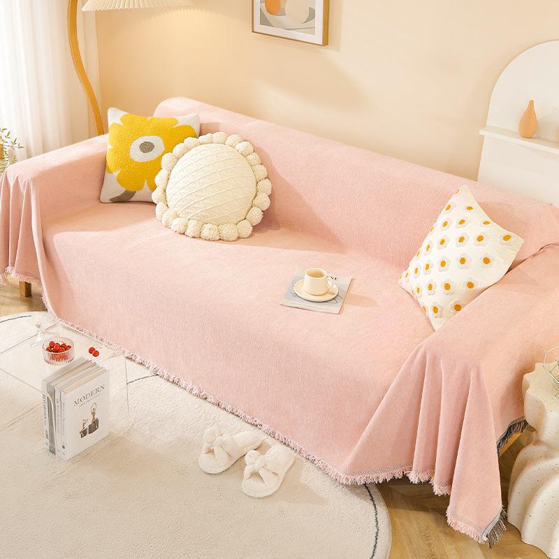 Anti-Scratching Sofa Cover Ins Style All-Inclusive Universal Cover Four Seasons Universal Sofa Cover Cloth Backrest Cover Towel Sofa Cover