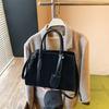 Suede bag women's large capacity 2025 new autumn and winter niche shoulder messenger bag retro portable tote bag