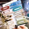Koreanisches trendiges buntes Acetat 3-teiliges Haarspangen-Set Haarnadel für Frauen Mädchen Haarspangen Zubehör Schmuck Haarklammer Kopfbedeckung