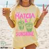 Iced Matcha and Sunshine Shirt, Matcha Lover Shirt, Iced Coffee Lover Tee, Summer Graphic Tee, Summer Vibes Shirt, Shirt