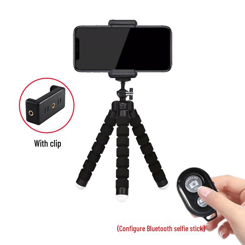 Versatile Mini Octopus Tripod: Portable Phone Holder for Outdoor Photography, Desktop Use, and Binge-Watching.