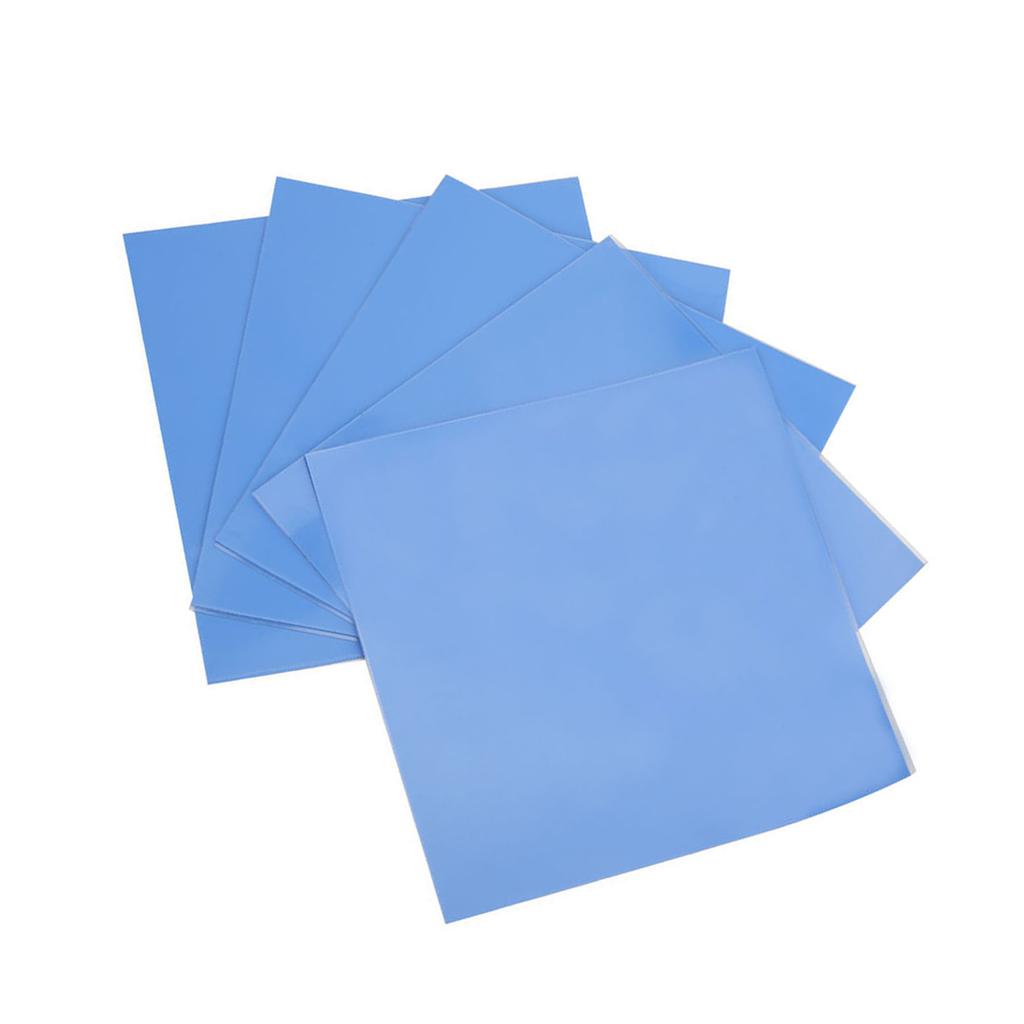 5 Pcs Silicone Thermal Conductivity Pad CPU GPU Heat Conduction Sheet 100x100x0.5mm 1.5w M K