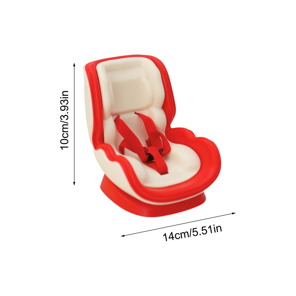 Doll Car Booster Seat with Vent Clip - Magnetic Display Stand for Mini Figures, Commute Travel Decor for Women Drivers