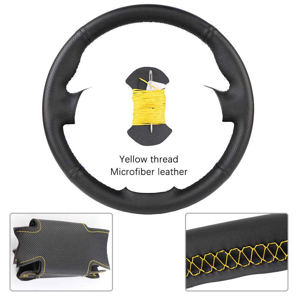 Customized Car Steering Wheel Braiding Cover For Fiat Bravo Doblo Opel Combo Grande Punto Linea Qubo For Vauxhall Steering Wrap