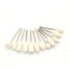 Wool Felt Grinding Head Polishing Glass 12 Pcs 2.35mm Shank