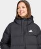 Adidas Climawarm 3-Stripe Puffer Down Hooded Jacket - Black / Jw3429