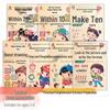 Golden Medal Little Genius Preschool To Primary Math & Pinyin Practice Set: 8 Books On Addition/Subtraction & Ten-Frame Method