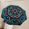 1pc Symmetry Mandala Print Umbrella , Multi-functional Umbrellafor Men & Women, Valentine's Day Anniversary Gift0818101