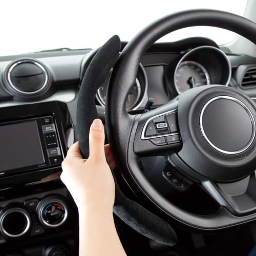 BONFORM Handle Cover Quick Suede Easy Installation Non-slip S/M Black 6995-15BK