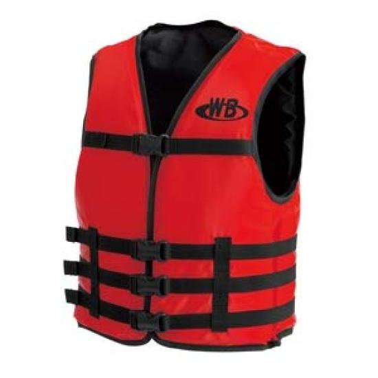 

Ocean Life Small Boat Life Jacket for Ocean 1 Adult Size PWCs, Type, I, Red,