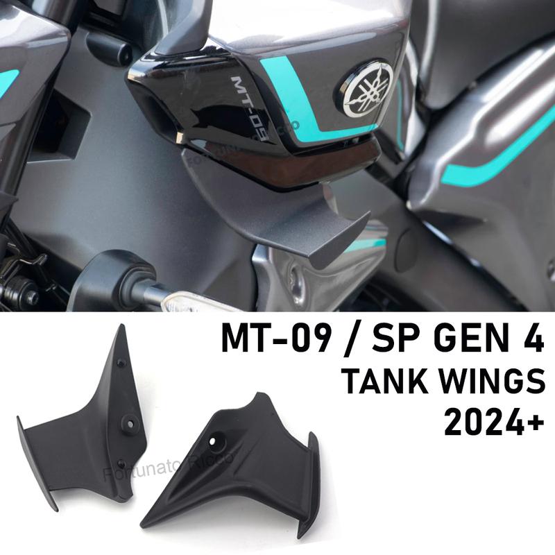 2024 MT-09 Νέα Πλαϊνά Φτερά Σπόιλερ Ρεζερβουάρ Μοτοσυκλέτας Για YAMAHA MT09 SP 4ης Γενιάς MT 09 SP Αξεσουάρ Φτερά Προστασία Προστατευτικό Ρεζερβουάρ