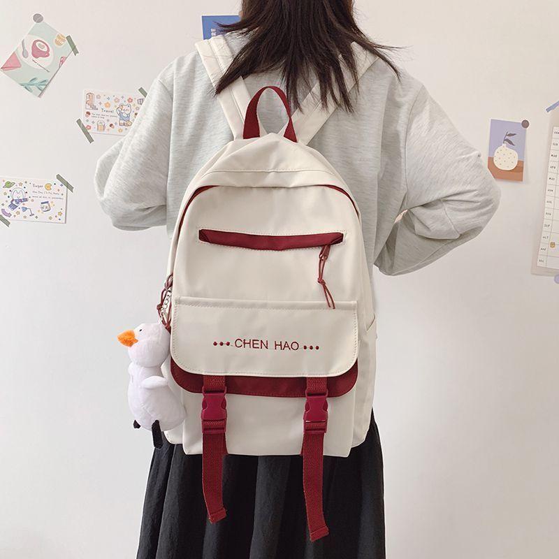 Large-Capacity School Backpack For Girls High School Student Backpack Cute Backpack For Junior High School Girls